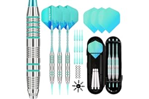 Lavishio Soft Tip Darts Sets - Soft Tip Darts for Electronic Dartboard Plastic Tip Darts Set with Aluminum Shafts + Extra 3 Dart Flights 3 Replace Plastic Shafts