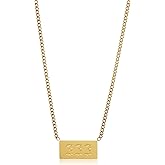 emBOLDen Xpression Angel Number Stainless Steel Pendant Necklace (333)