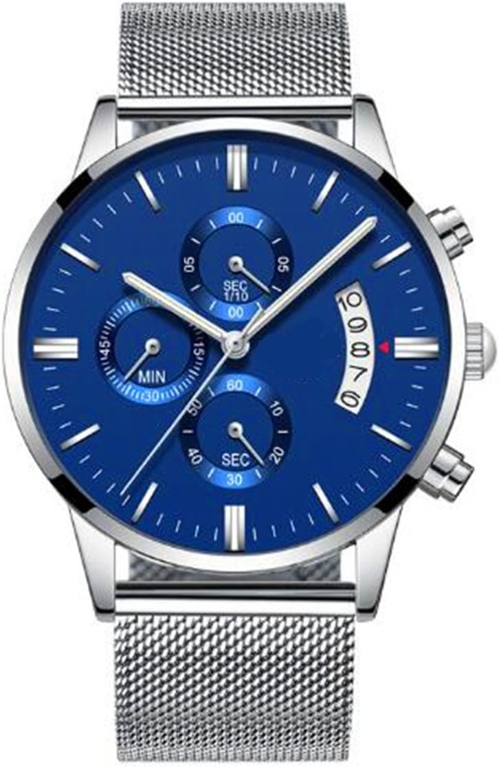 ircoo Watches Men Luxury Multi-function Chronograph Men Sports Watches 30ATM Waterproof Full Steel Quartz Men's Watch