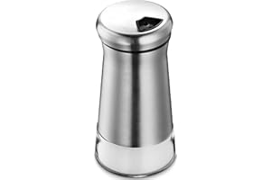 SP HOME GOODS The Original Salt Shaker - Spice Dispenser with Adjustable Pour Holes - Stainless Steel & Glass 1 Bottle