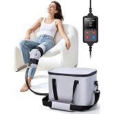Ice Machine for Knee After Surgery, 20H Cold &amp; No Assembly Needed Grey | Portable cold therapy machine for knee replacement, all-in-one leakproof 15QT quiet system for post-op recovery &amp; pain relief
