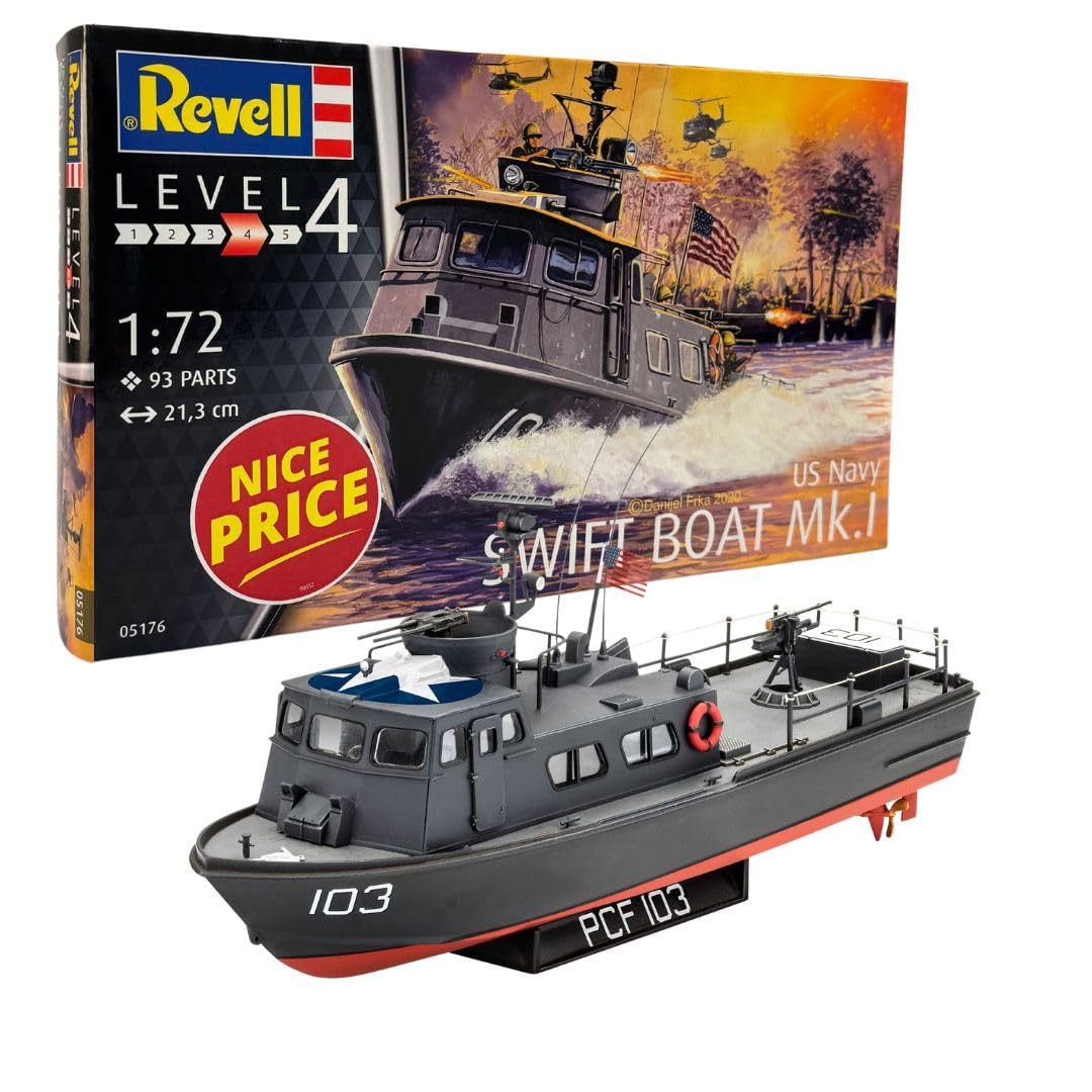 Revell 05176 US Navy SWIFT BOAT Mk.I 1:72 Scale Unbuilt/Unpainted Plastic Model Kit