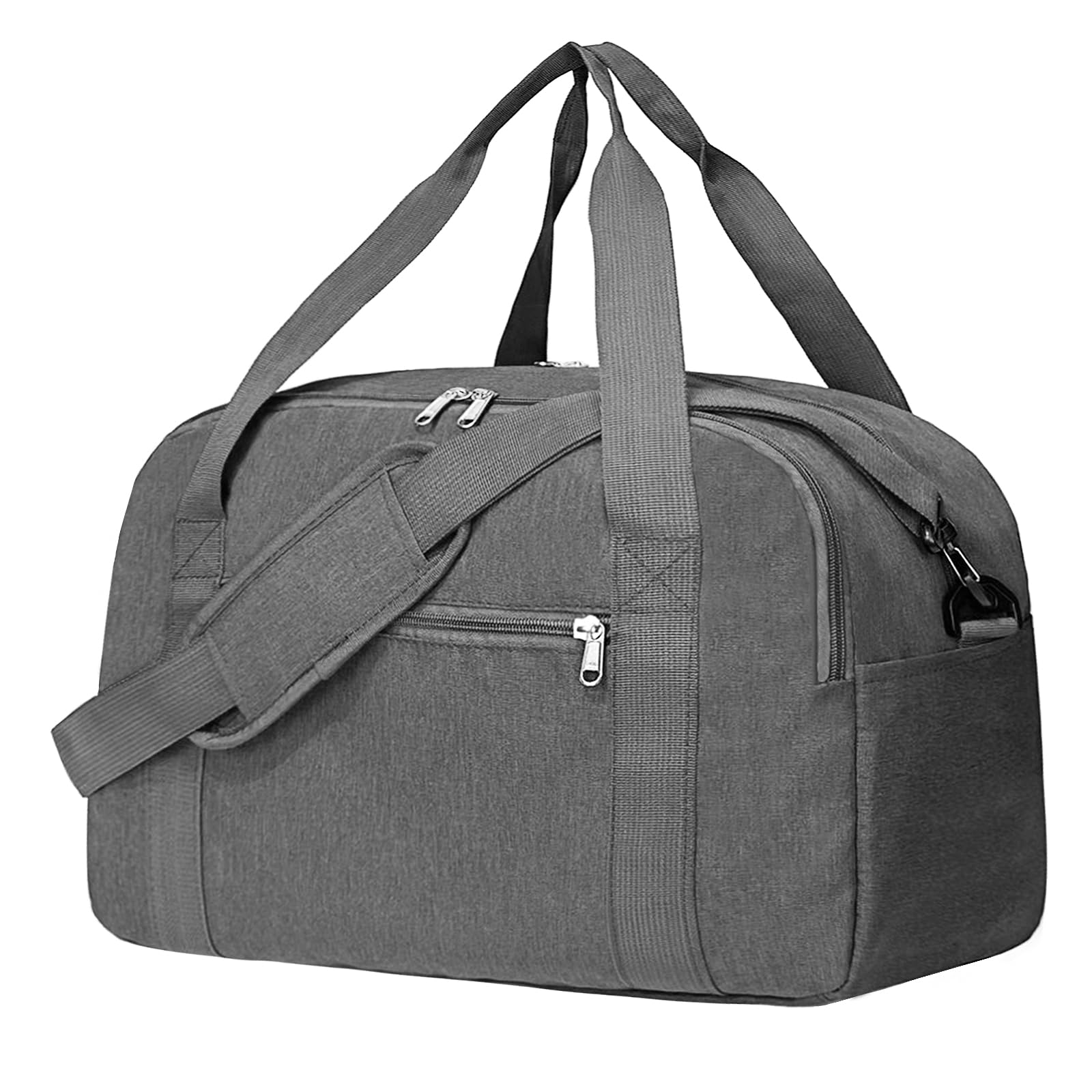 Photo 1 of 18" Small Carry on Bags for Airplanes with Laptop & Wet Compartment Underseat for Spirit Airlines Personal Item Travel Bag 18x14x8 in Duffle Gym Bag for Women Men(25L, Dark Grey)