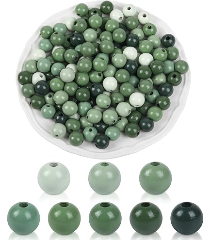 100 Pcs Wood Barrel Beads For Jewelry Making - 16x20mm Blue Beveled Beads, 4.5mm Hole, Craft & Decor