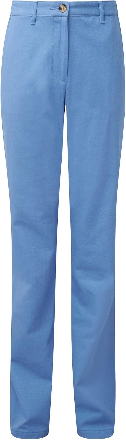 Cotton Traders Womens Wrinkle Free Adjustable Trousers 31" Powder Blue