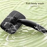 Pecute Self Cleaning Slicker Brush for Dogs & Cats, Rounded Pins, Black view 5