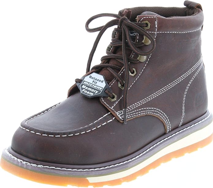 skechers men's relaxed fit boydton emporia work boot