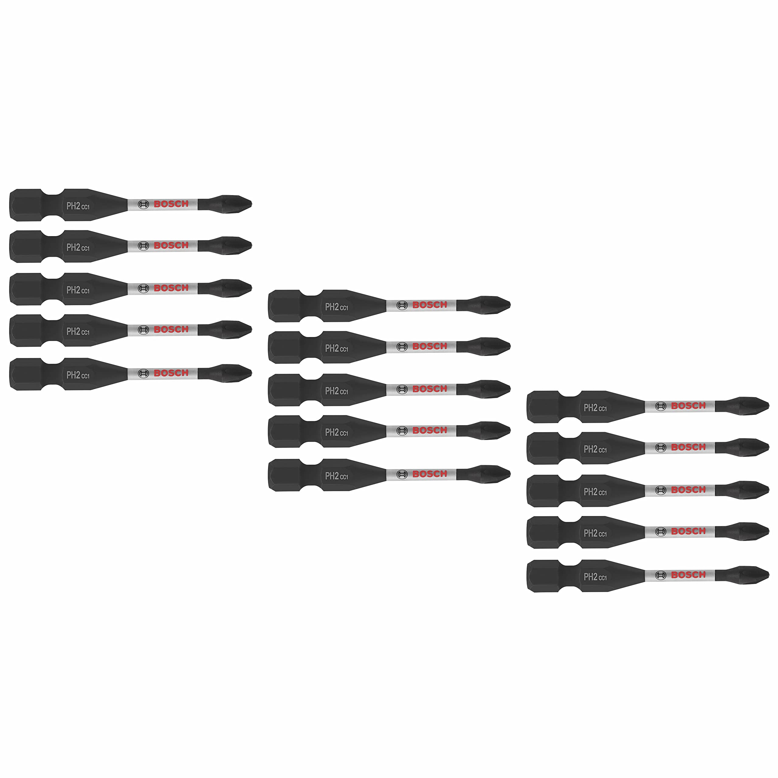 BOSCH ITDPH2215 15-Pack 2 In. Driven Phillips #2