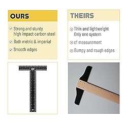 Mr. Pen - T Square, T Ruler, 12 inch Metal Ruler, T