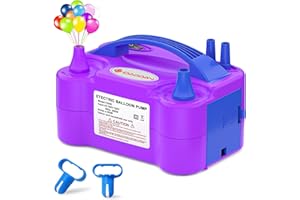 ID IDAODAN IDAODAN Electric Balloon Pump – Portable Balloon Air Pump Electric Inflator Blower Machine for Party Decorations(Purple)