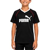 PUMA Boys Soccer Jersey Performance Short Sleeve Soccer Jersey Active Tee | Breathable Moisture Wicking Fabric, Lightweight Athletic Fit, Great for Games, Practice &amp; Team Uniform Wear
