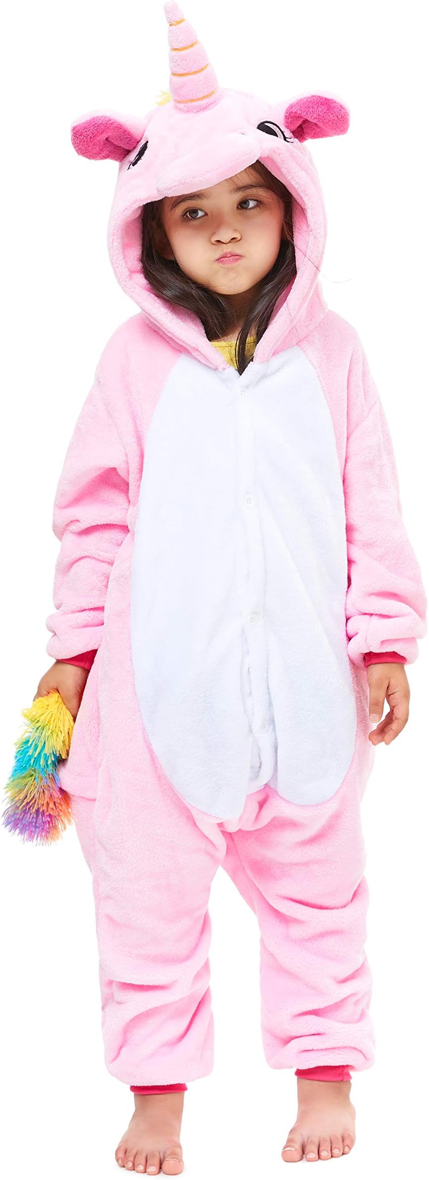 Yutown New Kids Unicorn Costume Animal Onesie Pajamas Halloween Dress Up Gift