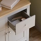 Vida Designs Arlington Sideboard Grey Oak 2 Drawer 2 Door Buffet Table view 6