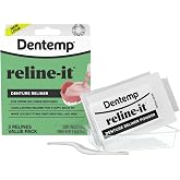 Dentemp Reline-It Advanced Formula Denture Reline Kit - 1pk (3ct) | Advanced Formula to Refit &amp; Tighten Upper &amp; Lower Dentures - Value Pack (3 Relines)