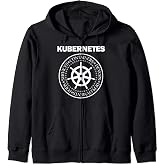 Kubernetes DevOps Programming Container Docker Services Zip Hoodie