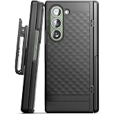 Encased Belt Case for Samsung Galaxy Z Fold 6 with Screen Protector, Holster Clip and Kickstand [Slim Fit] Engineered Hinge Protection (2024 Samsung Z Fold-6) (Z Fold 6)
