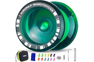 MAGICYOYO K3 Aurora-p Responsive Yoyo Kids, Pro Finger Spin Trick Yo-yo for Advanced, with Unresponsive Yo Yo Bearing + 12 St