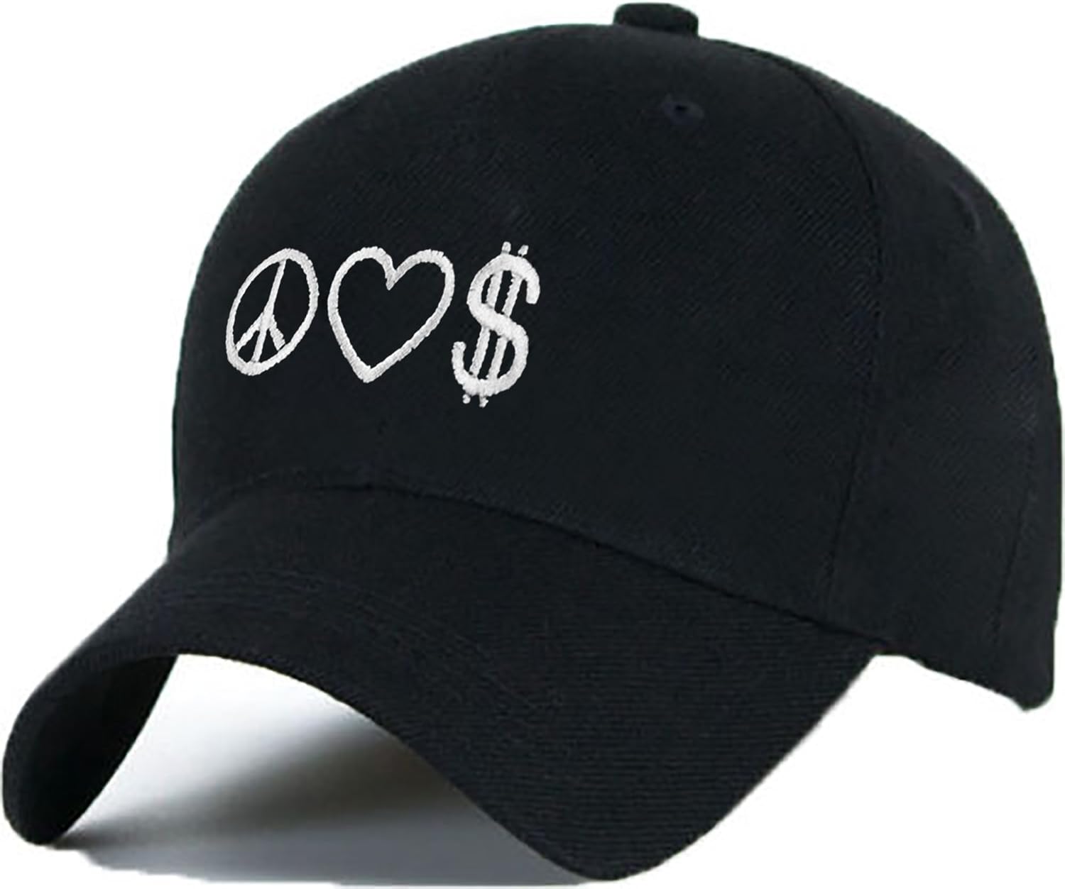 Casual Cotton Baseball Cap Hat Hats Peace Love Money Easy Bad Hair Day Asap Caps Adjustable Snapback La Amazon Co Uk Clothing
