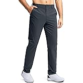 Pudolla Men's Golf Pants Stretch Work Dress Comfy Pants 30"/32"/34" Lightweight Quick Dry Casual Slacks Trousers with Pockets