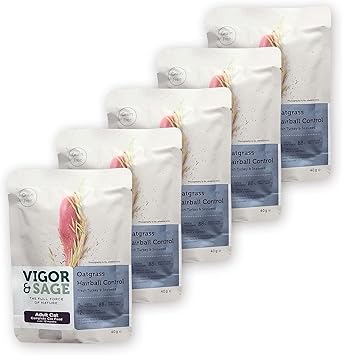 Amazon Co Jp ビゴー セージ オートグラス ヘアボールコントロール 40g 5袋セット 成猫用 正味 0g ハーブの考え方を取り入れたオランダ生まれのグレインフリー キャットフード ペット用品