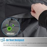 SIRUITON Patio Round Table Cover 420D Oxford Waterproof 135x80CM view 4