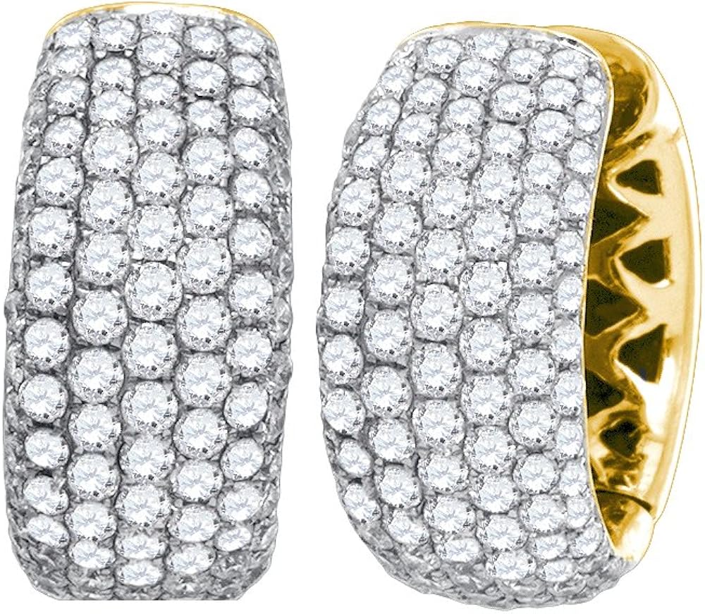 3.00CT DIAMOND FASHION HOOPS Earrings Clothing