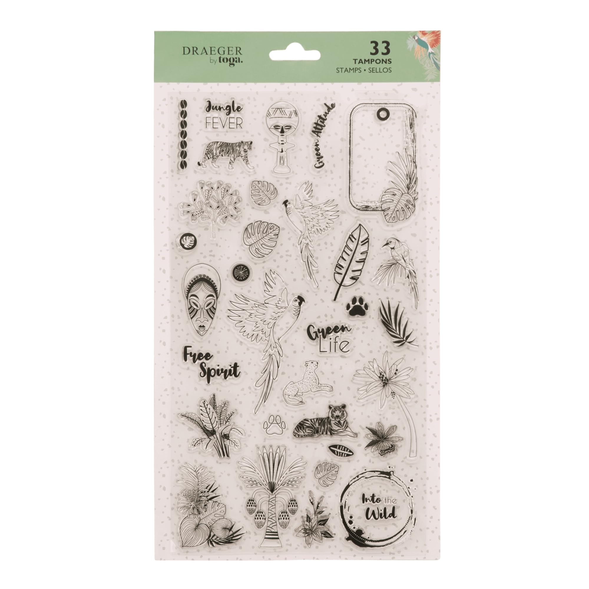 Toga Tampons siliconne Scrapbooking, Multicolored, One Size