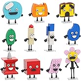 CYSNATU Bfdi Battle Building Block Set, DIY Anime Dream Island Character Figure Model Toys, Collectible Building Bricks Birthday Gift for Kids (496 Pcs)