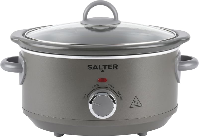 Salter Cosmos 3.5 L Slow Cooker 200W 3 Heat Settings Keep Warm