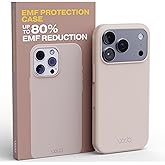 WAVEBLOCK EMF Protection Silicone iPhone Case Compatible with iPhone 17 Pro, Radiation Blocker, 5G Shield Reduction, Lightweight, USA Patented and Tested in FCC Lab, Stone