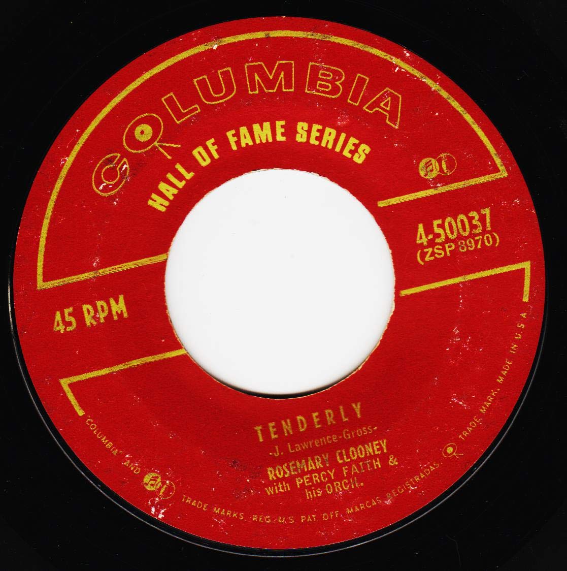 ROSEMARY CLOONEY 45vinyl TENDERLY / HALF AS MUCH (7"/45 rpm) Amazon