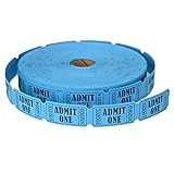 L LIKED 2000 Blue Raffle Tickets with Perforations