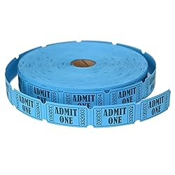 L LIKED 2000 Blue Raffle Tickets with Perforations