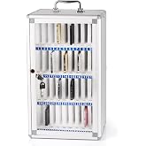 36 Slots Aluminum Alloy Cell Phone Locker, Phone Holder for Classroom | Cell Phone Lock Box, Wall-Mounted Phone Holder with a Locked, Phone Storage Cabinet, Can be Carried by Hand