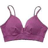 Ayame Wireless Padded Bra with Removable Pads, Super-Soft Comfort, Triangle Cups, Organic Cotton, Silk, Made in Japan