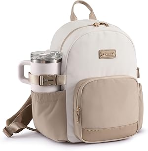 LOVEVOOK Rucksack Damen Klein, 11 Zoll Elegant Cityrucksack Kleiner mit großem Fach für Trinkflaschen, Mini Casual Daypack Backpack Women Modern Wasserdicht für Reisen Schule Arbeit Teenager Kinder