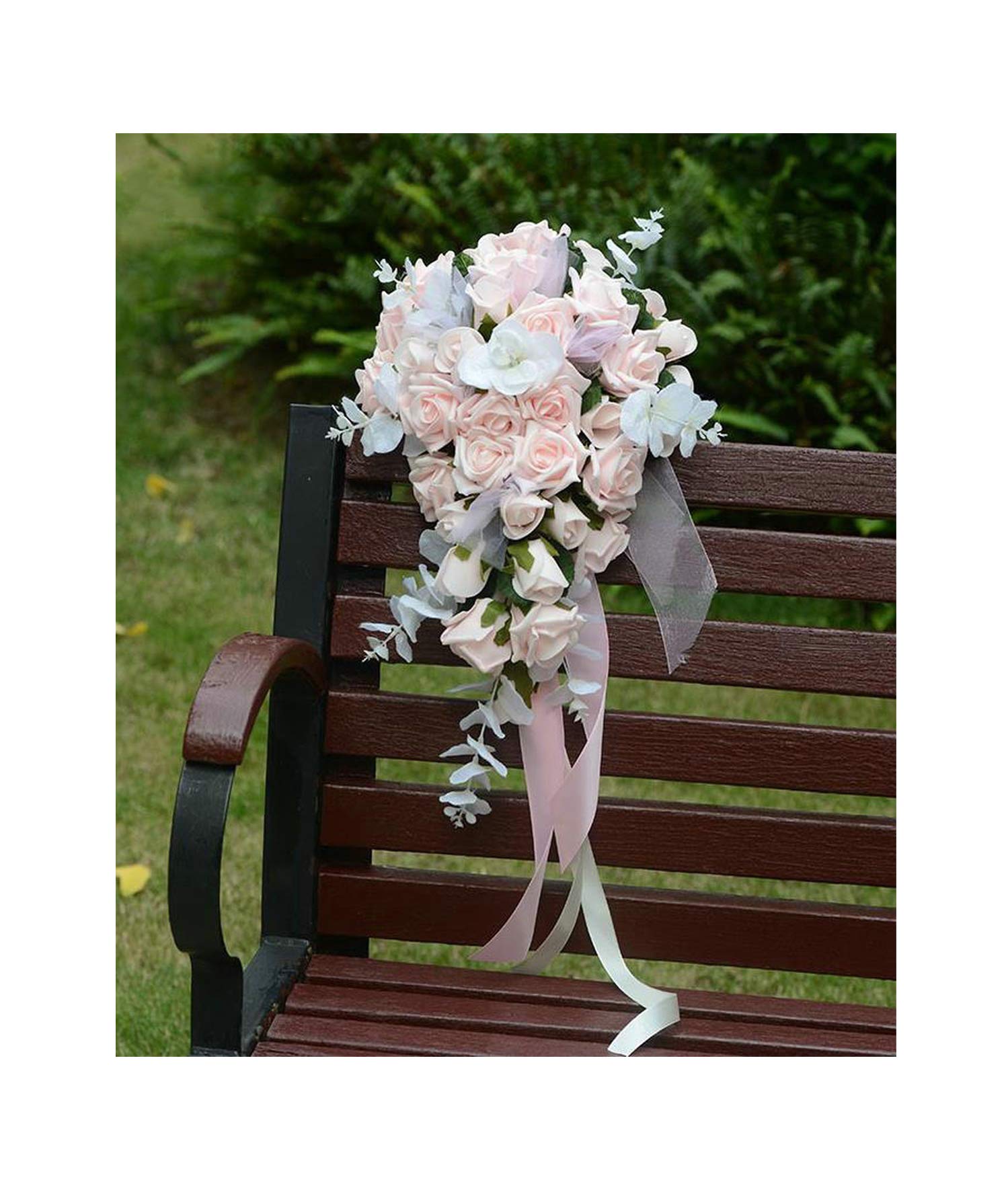 Janevini Vintage White Green Bridal Silk Bouquet Bloemen Bruiloft Aftificial Wedding Flowers Boho Bridesmaid Flower Bouquet 2019 Wedding Bouquets Aliexpress