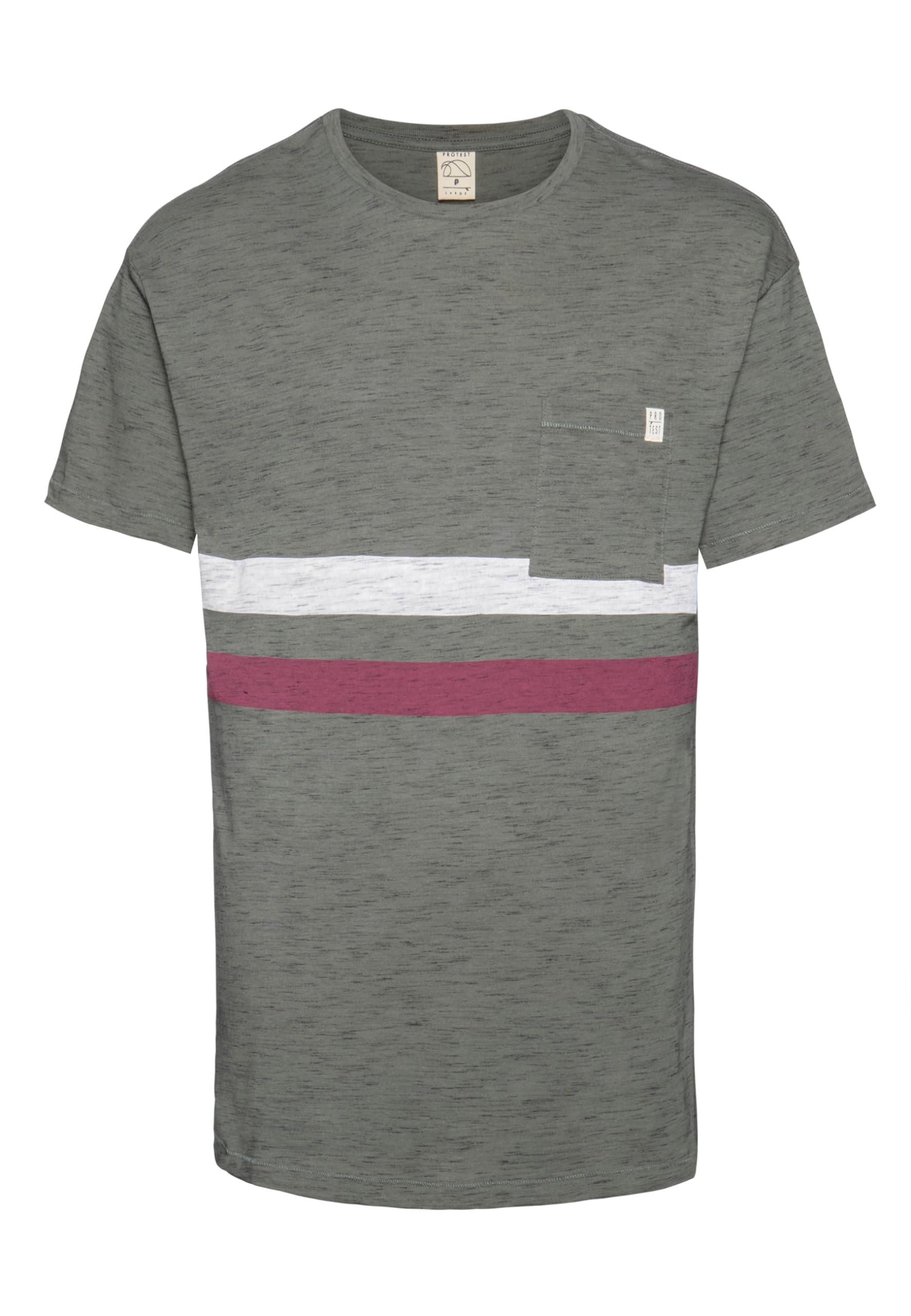 Protest Smuggler Men's T-Shirt, mens, 1710801, Grey Green, XS