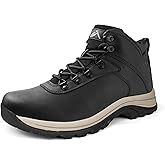 CC-Los Men's Waterproof Hiking Boots - Soft Toe Slip-Resistant with Cushioned Midsole Size 7-13.5