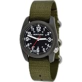 BERTUCCI&reg; Field Watch - DX3 Field&trade; - Black Dial/Dk Olive Case/Defender Olive Nylon Band 11026