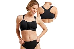 CAREFIX Bella Post Surgery Compression Bra | Post Surgical Bra Front Closure | Breast Surgery Recovery Bra
