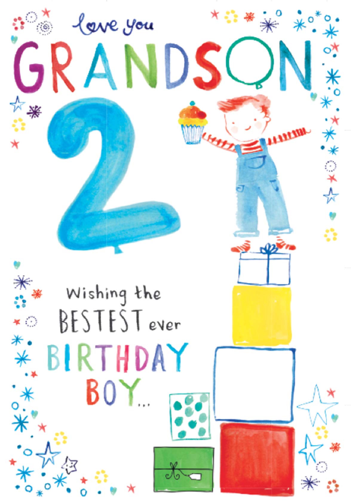 For A Special Grandson on your 2nd Birthday Card - 7815 CG