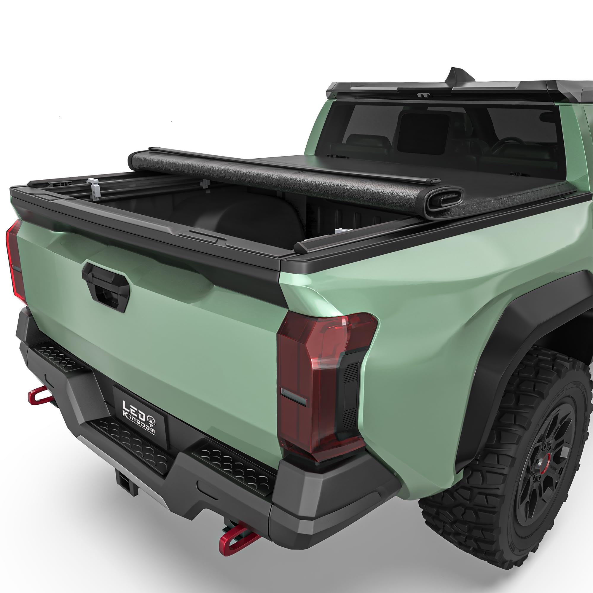 Photo 1 of **MISSING MOUNTING BRACKET** LEDKINGDOMUS Soft Roll-Up Truck Bed Cover Fits for Toyota Tacoma 2024-2025 (Excl. Trail Edition) | 5' (60.5") Bed