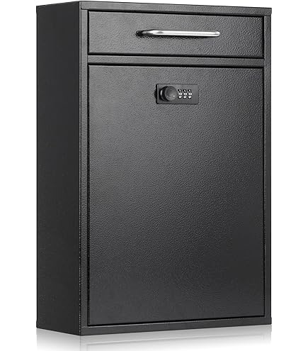 WeHere Mailbox with Wi-Fi Bridge, Wall Mount Locking Postbox for