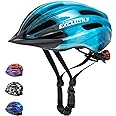 Kids Helmet Exclusky Kids Bike Helmet with Light, Boys Girls Bike Helmet Adjustable Skate Scooter Cycling Helmet 50-57cm, Multi-Sport Youth Childrens Bicycle Helmet Age 3-5-8-14