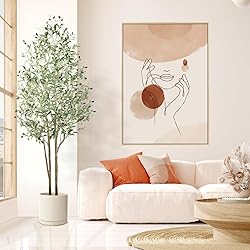 Alupssuc 6ft Artificial Olive Tree with Natural