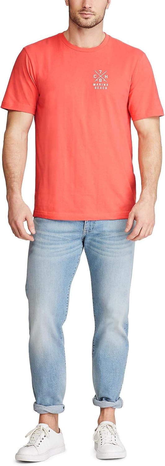 Chaps Men's Short Sleeve Soft Cotton Graphic TShirt