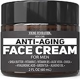 Viking Revolution Mens Anti Aging Face Cream - Mens Face Moisturizer for Men with Hyaluronic Acid, Aloe Vera, Vitamin E - Wri
