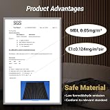 TONOR 4 Pack Wood Slat Panels 48x24x0.83 Adhesive Acoustic Panels Dark Walnut view 5