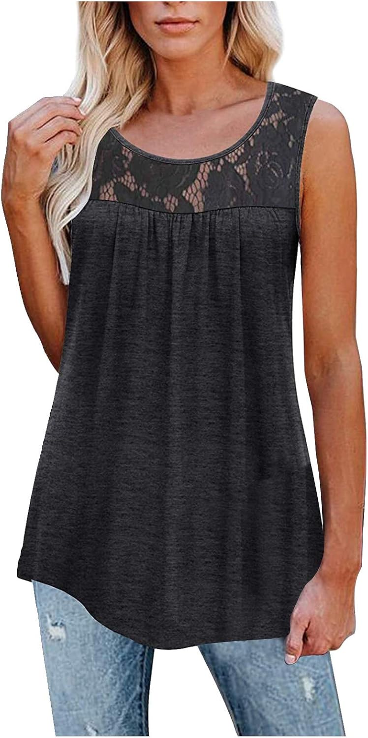Damen Sommer Top Blumenprint - Ärmelloses Tank Top Aus Baumwolle